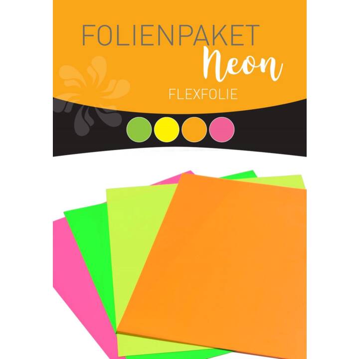 STAHLS Pelicolle adesive (30 cm x 25 cm, Giallo, Arancione, Giallo neon, Verde fluo, Verde, Pink, Rosa)