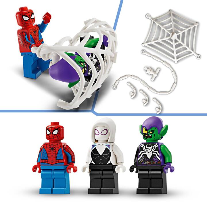 LEGO Marvel Super Heroes La voiture de course de Spider-Man contre le Bouffon Vert venomisé (76279)