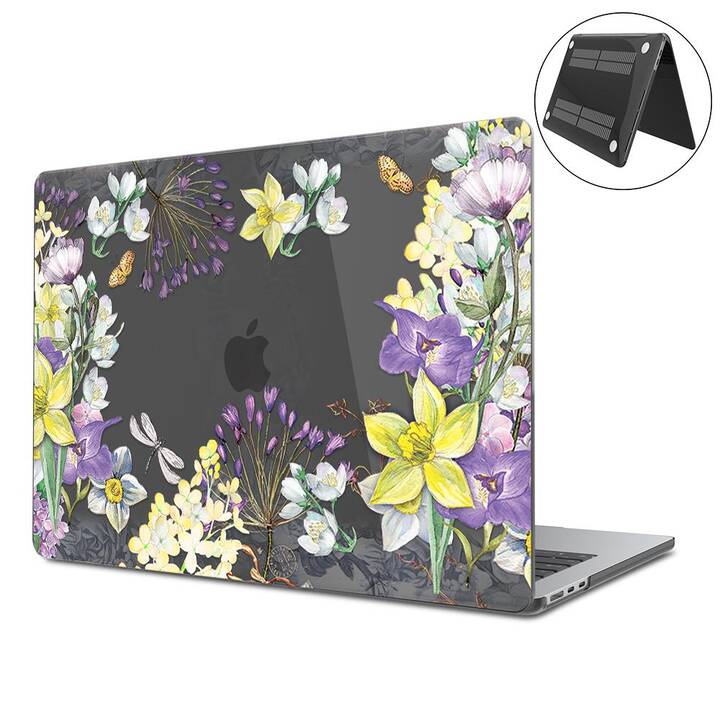 EG Hardcase (Macbook Air 15" M2 2023, Blumen, Transparent)