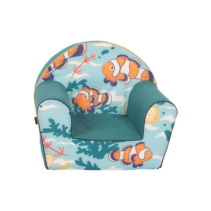 KNORRTOYS Poltroncina  per bambini Clownfish (Blu-verde, Arancione, Blu chiaro, Verde, Blu, Multicolore)