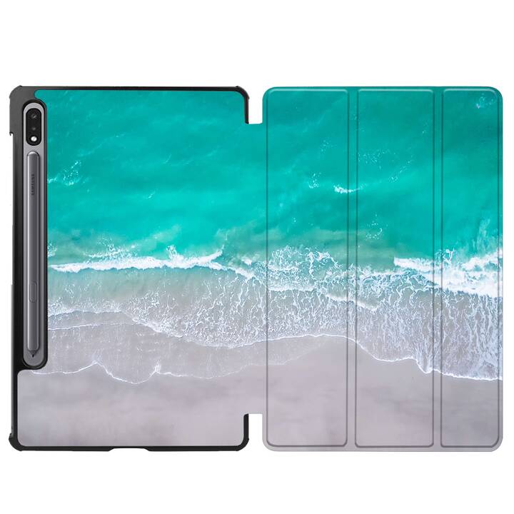 EG coque pour Samsung Galaxy Tab S8 11" (2022) - vert - plage