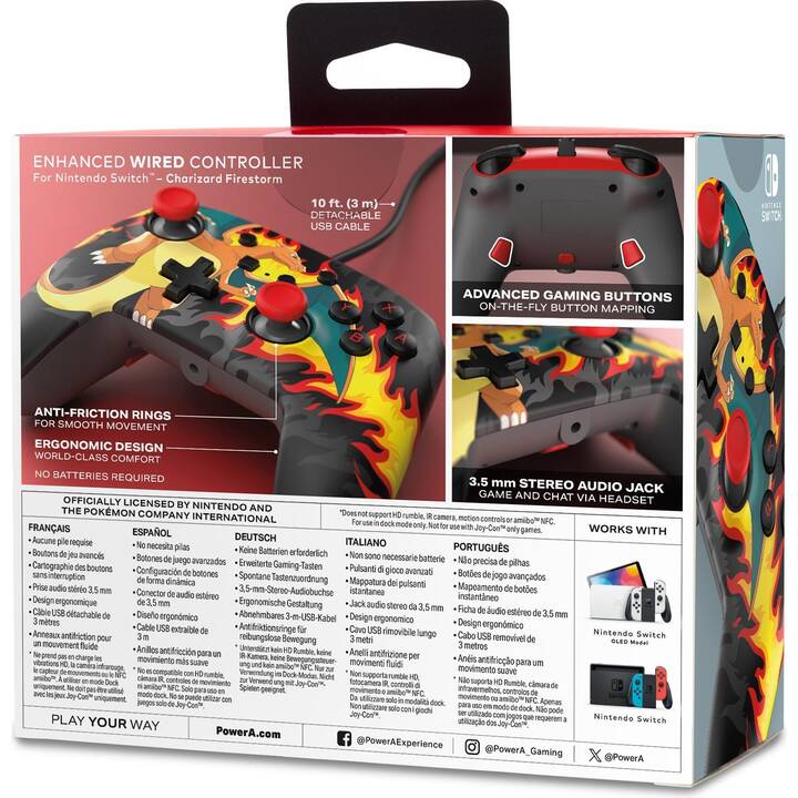 POWER A Charizard Firestorm Controller (Multicolore)