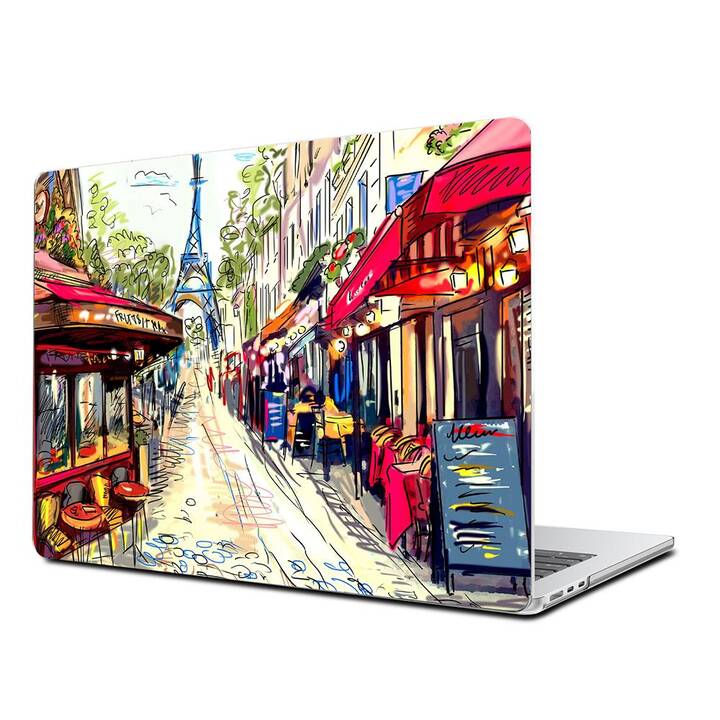 EG Coque rigide (MacBook Air 13" M2 2022, Ville, Rouge)