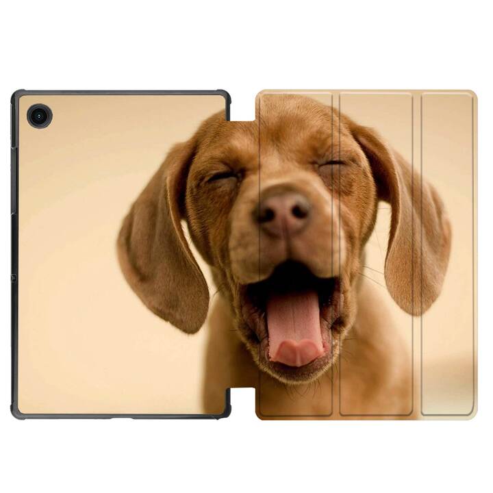 EG coque pour Samsung Galaxy Tab A8 10.5" (2021) - chien - marron