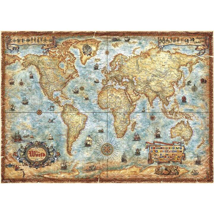 CARLETTO Carta geografica Puzzle (2000 x)