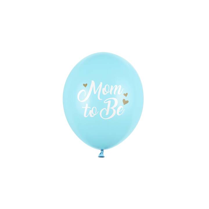 PARTYDECO Ballon Mom to be (30 cm, 6 Stück)