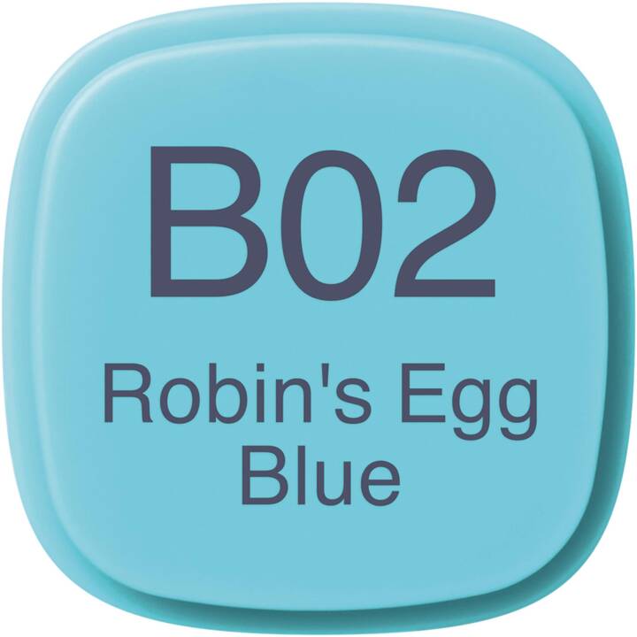 COPIC Marqueur de graphique B02 Robin's Egg Blue (Bleu, 1 pièce)