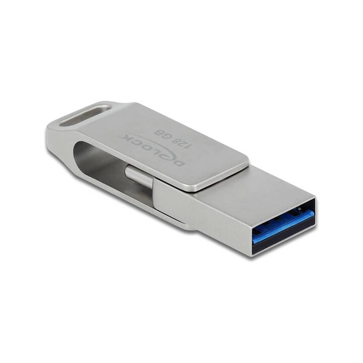 DELOCK Super Speed (128 GB, USB 3.0 de type A, USB 3.0 de type C)