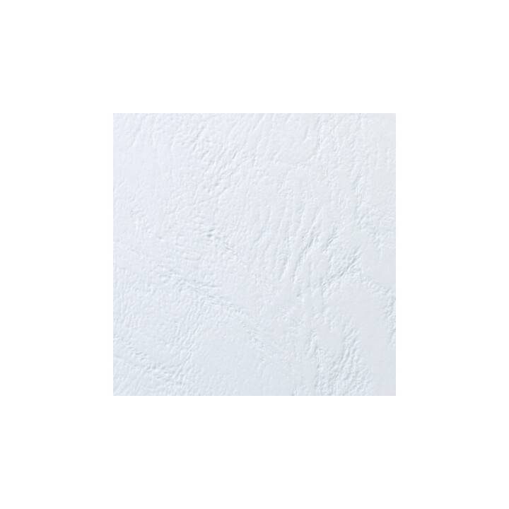 GBC Copertina di rilegatura LeatherGrain (Bianco)