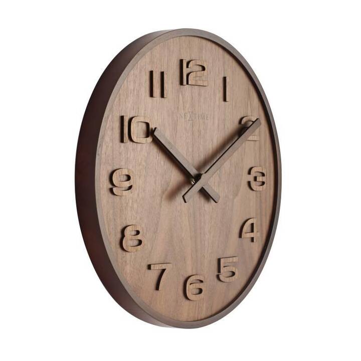 NEXTIME Wood Wood Big Horloge murale (Analogique)