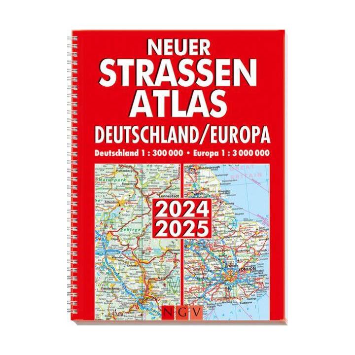 Neuer Strassenatlas Deutschland/Europa 2024/2025