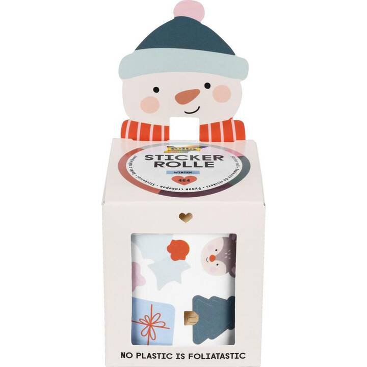 FOLIA Stickerrolle Winter (Weihnachten / Advent)