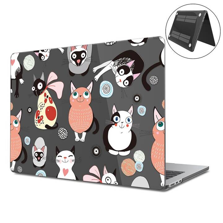 EG Hardcase (Macbook Air 15" M2 2023, Katzen, Transparent)