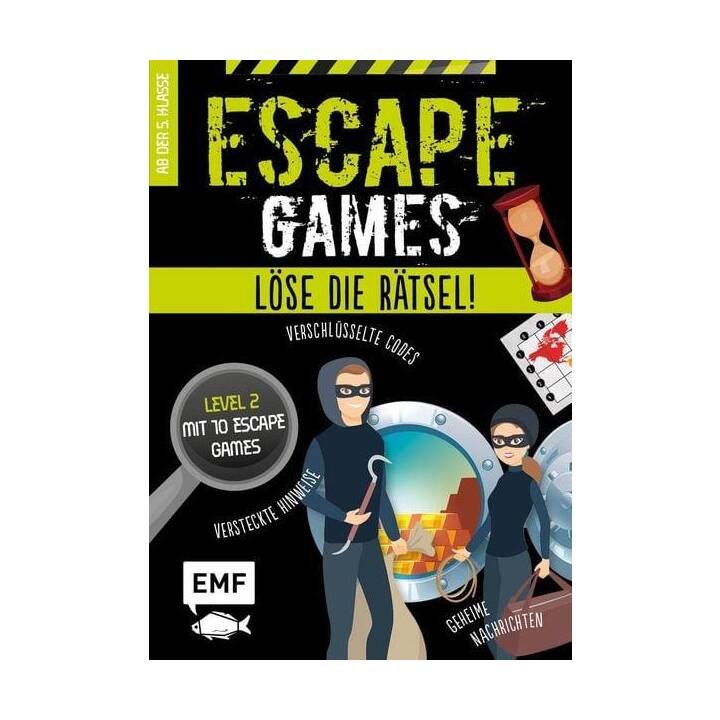 Escape Games Level 2 (grün) - Löse die Rätsel! - 10 Escape Games ab der 5. Klasse