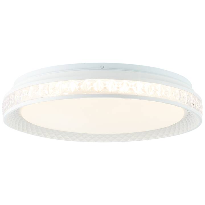 BRILLIANT Plafonnier Burlie (Transparent, Blanc)