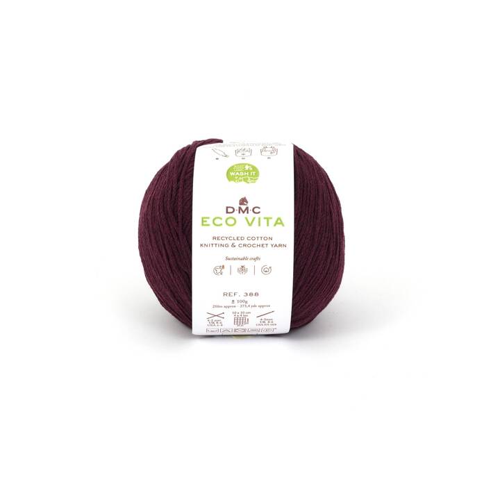 DMC Wolle Eco Vita (100 g, Bordeaux)