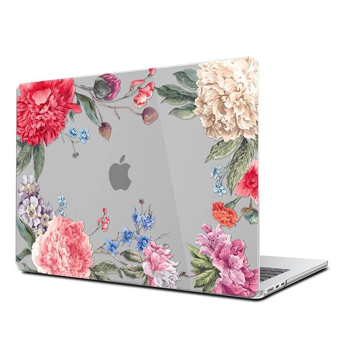 EG Coque rigide (MacBook Air 13" M3 2024, Fleurs, Rose)