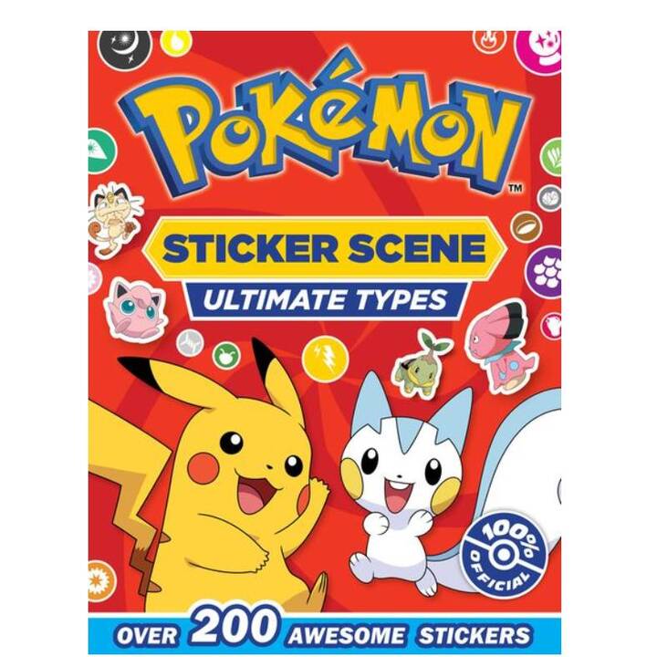 Pokemon Ultimate Types Sticker Scene