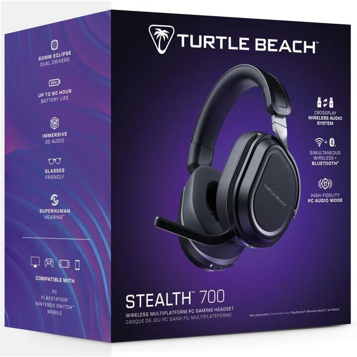 TURTLE BEACH Cuffia da gioco Stealth 700 (Over-Ear, Cavo e senza fili)