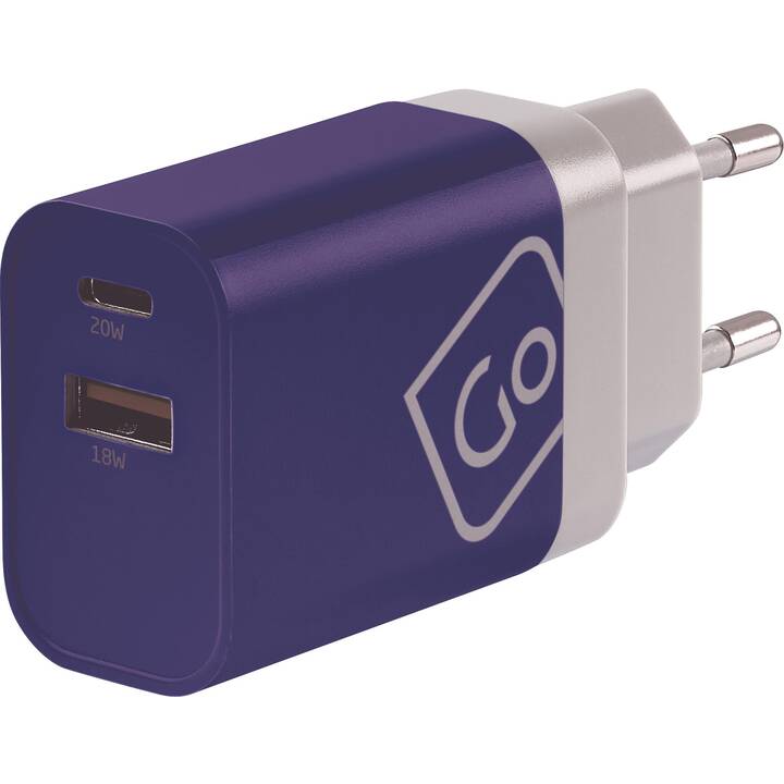 GO TRAVEL Adaptateur de voyage USB-A - USB-C (Monde)