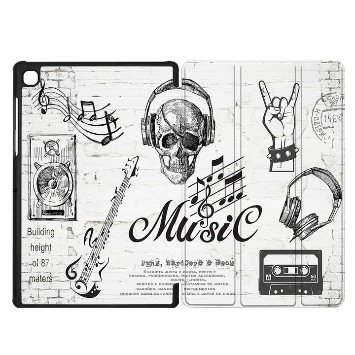 EG coque pour Samsung Galaxy Tab A7 Lite 8.7" (2021) - blanc - musique