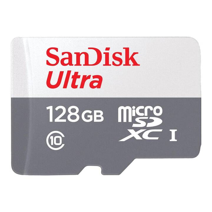 SANDISK MicroSDXC UHS-I Ultra  (Class 10, 128 GB, 100 MB/s)