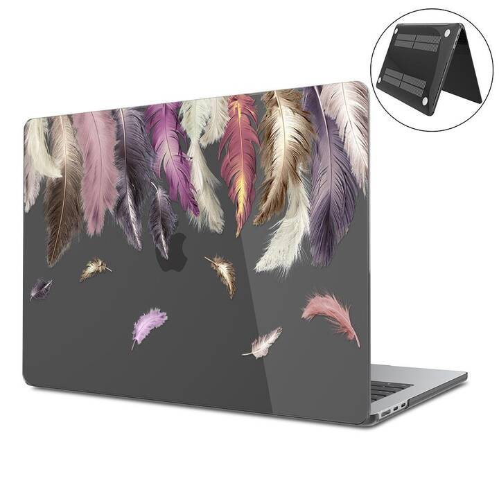 EG Hardcase (MacBook Air 13" M2 2022, Piuma, Transparente, Nero)