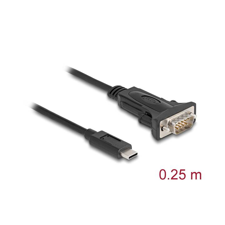 DELOCK Adaptateur (USB C, RS-232, 0.25 m)