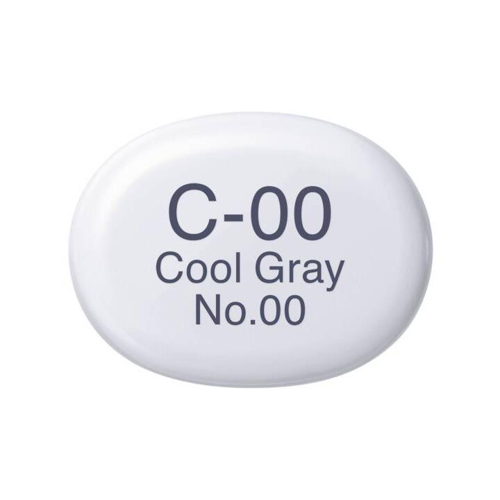 COPIC Grafikmarker Sketch C-00 Cool Grey No.00 (Hellgrau, 1 Stück)