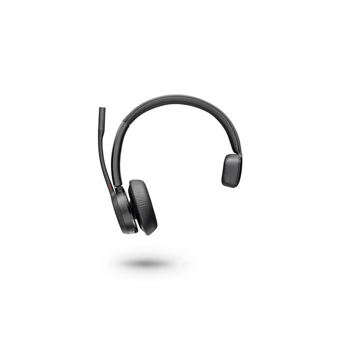 POLY Office Headset Voyager 4310 UC (On-Ear, Kabellos, Schwarz)