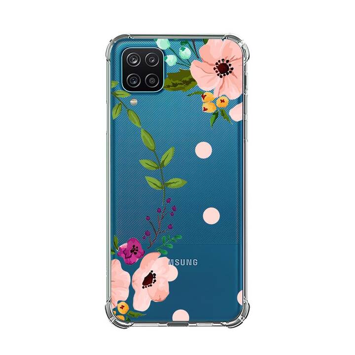 EG Backcover (Galaxy A22 5G, Blumen, Transparent)