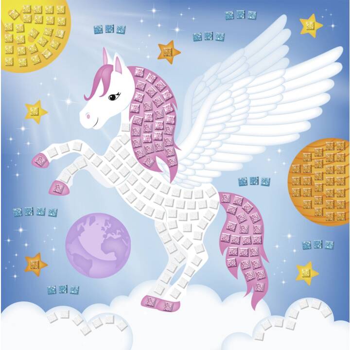 URSUS Moosgummi-Set Glitter Pegasus Mosaico (Addobbo)