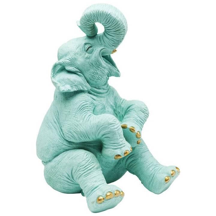 KARE Tirelire Happy Elephant (Turquoise)