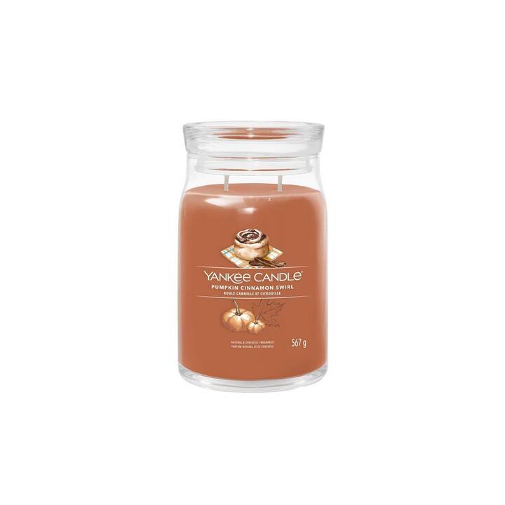 YANKEE CANDLE Bougie parfumée Pumpkin Cinnamon Swirl