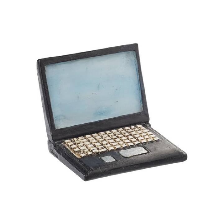 HOBBYFUN Laptop Deko Miniatur-Figur (Schwarz)