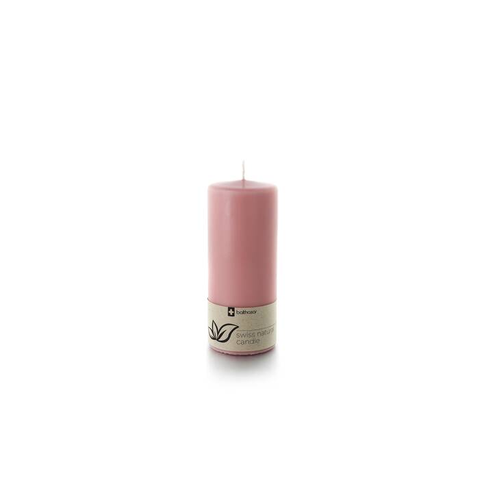 BALTHASAR Bougie cylindrique Swiss Natural (Pink, Rose)