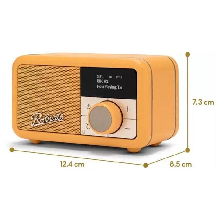ROBERTS RADIO Revival Petite 2 Radios numériques (Orange pastel)