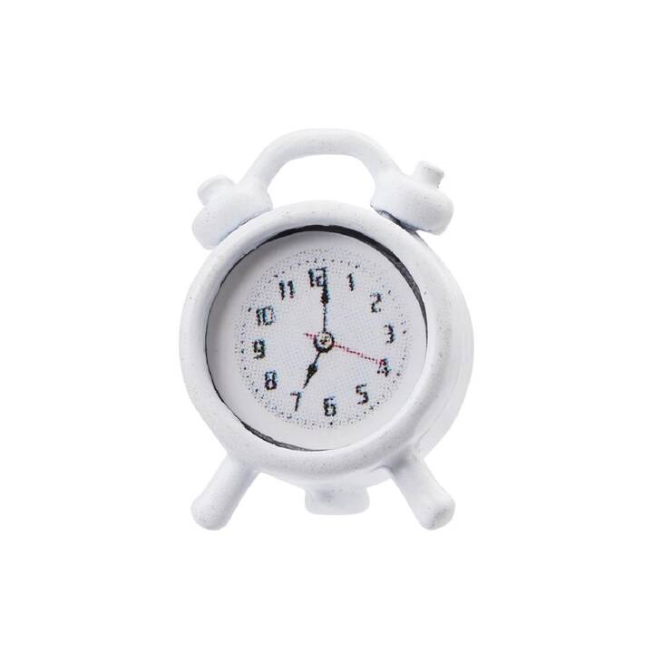 HOBBYFUN Alarm clock Deko Miniatur-Figur (Weiss)