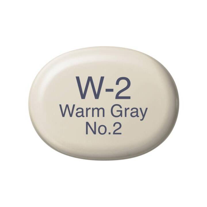 COPIC Grafikmarker Sketch W-2 Warm Gray No.2 (Warmgrau, 1 Stück)