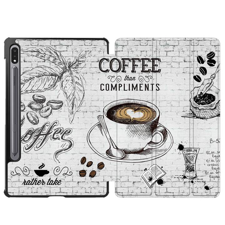 EG Hülle für Samsung Galaxy Tab S8+ 12.4" (2022) - Grau - Kaffee