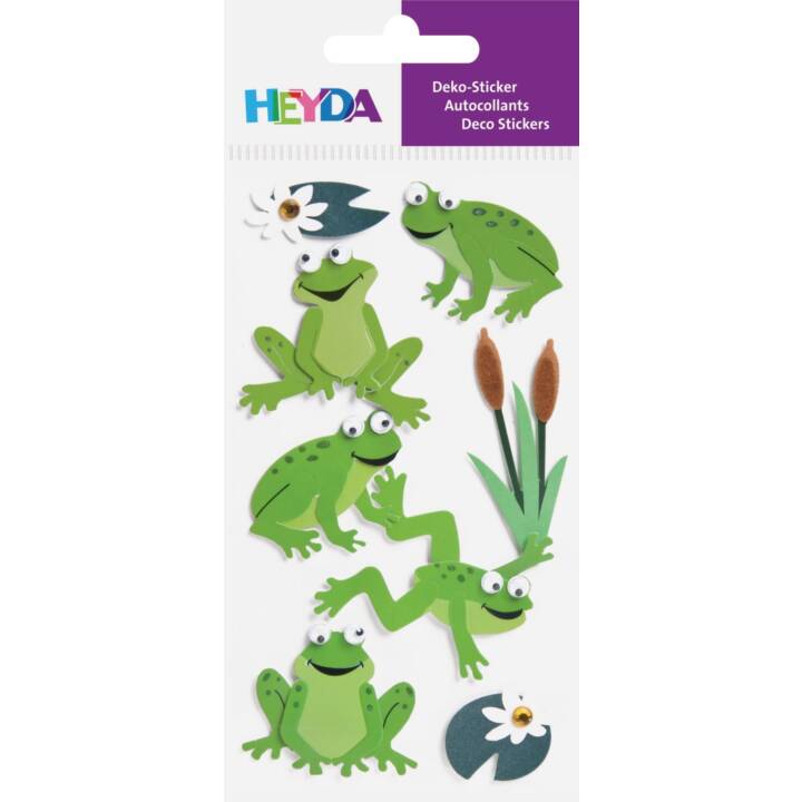 HEYDA Sticker (Frosch, 8 Stück)