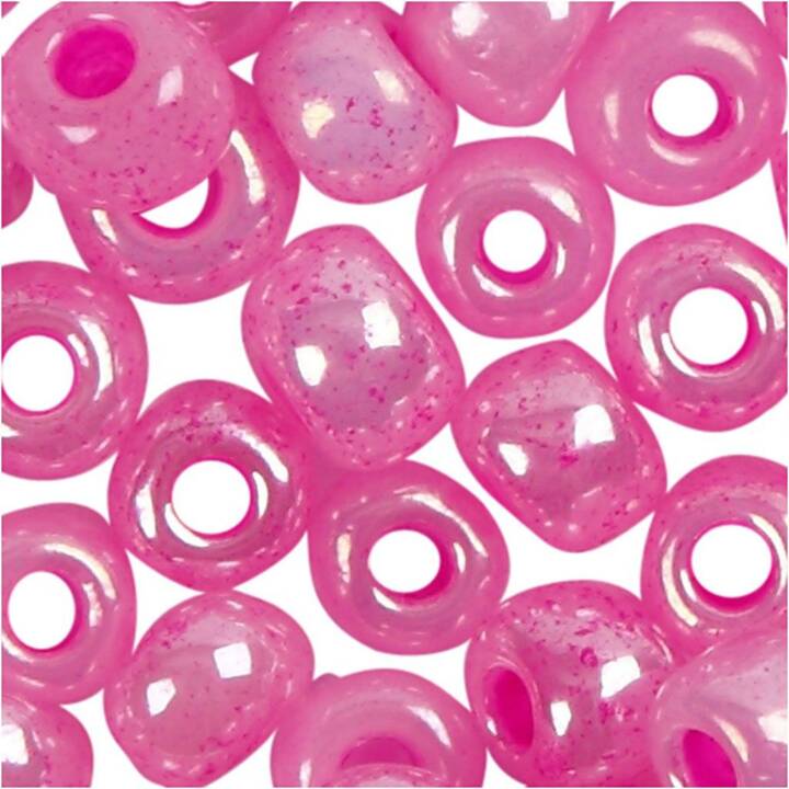 CREATIV COMPANY 8/0 Perlen (25 g, Glas, Pink)