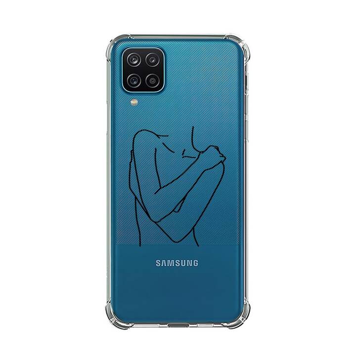 EG Backcover (Galaxy A12, Kunst, Transparent)