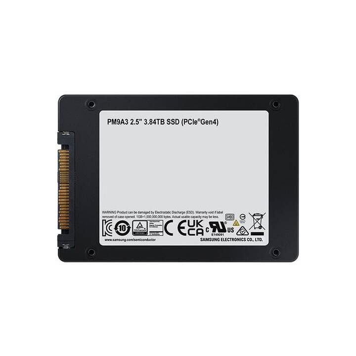 SAMSUNG PM9A3 (PCI Express, 3840 GB, Nero)