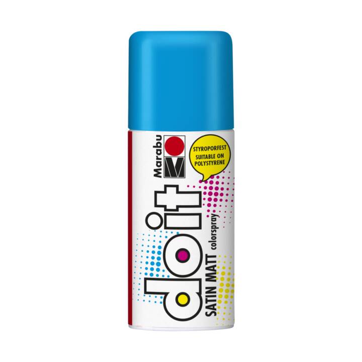 MARABU Spray colore Do It Satin (150 ml, Blu chiaro, Blu, Multicolore)
