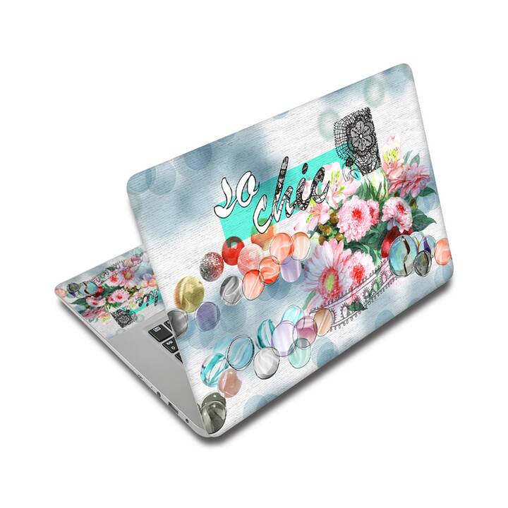 EG autocollant pour ordinateur portable 15 - fleurs - Interdiscount