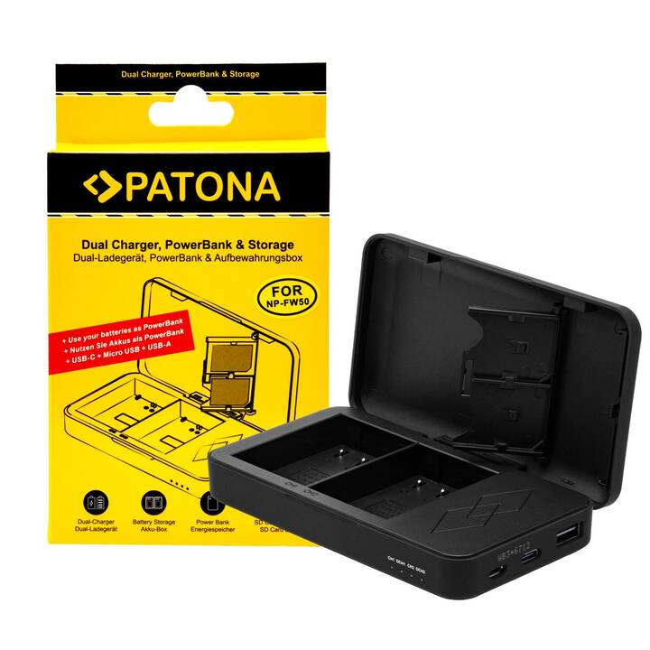 PATONA NP-FW50 Batterie et chargeur