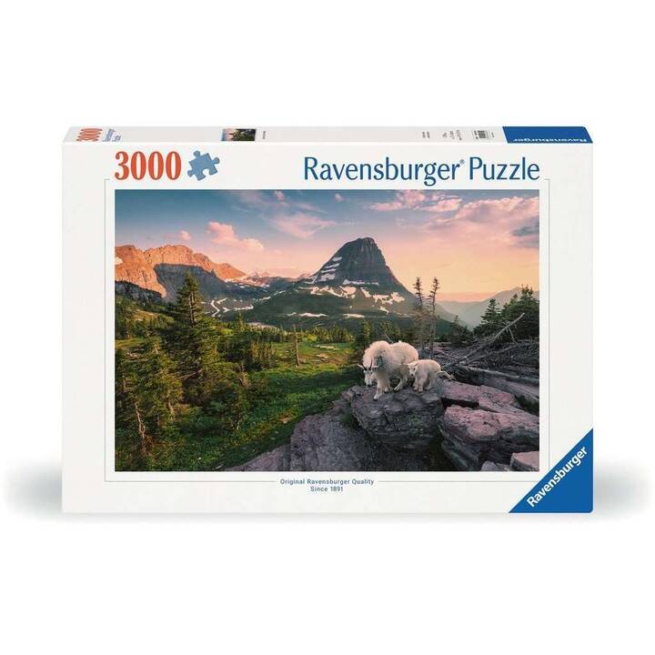 RAVENSBURGER Almbock mit Baby Puzzle (3000 x)