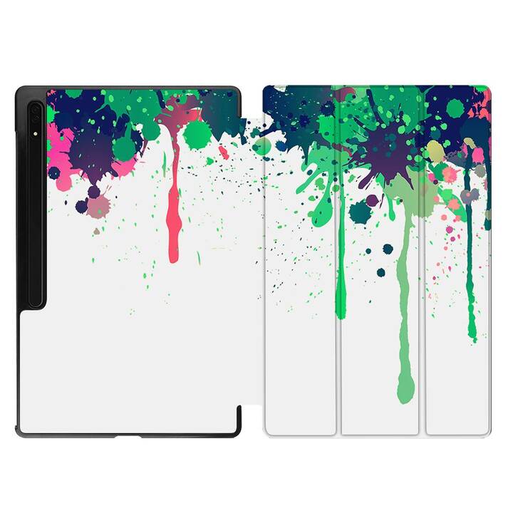 EG Housse (11", Galaxy Tab S9, Abstrait, Multicolore)