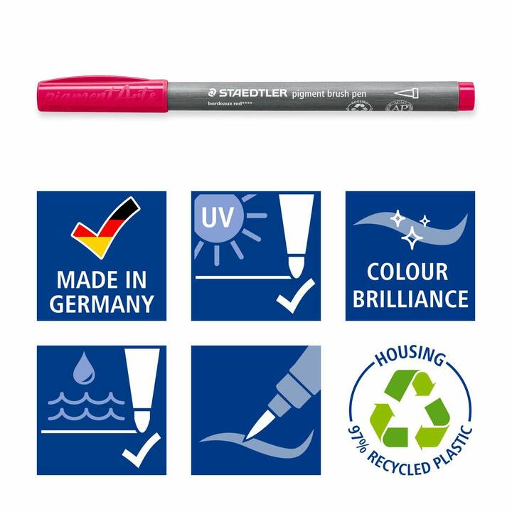 STAEDTLER 371C6-8 Traceur fin (Multicolore, 6 pièce)